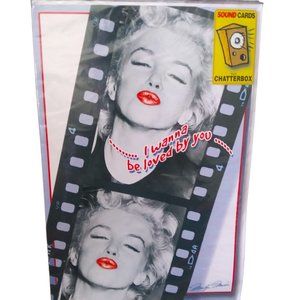 NOS Marilyn Monroe I wanna be loved by you Chatterbox Valentines Greeting Card